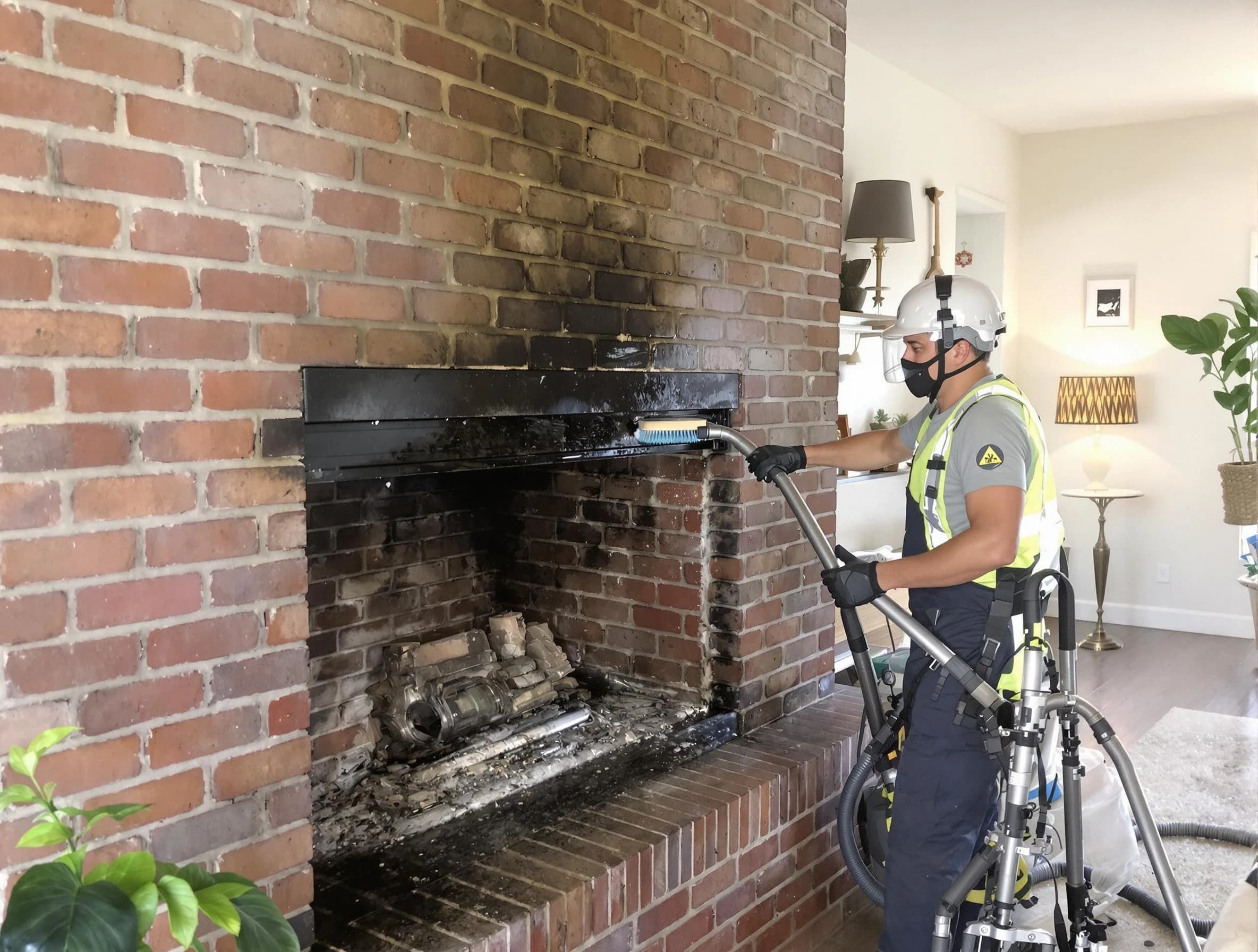 Brentwood Chimney Sweep providing fireplace cleaning services in Brentwood, TN