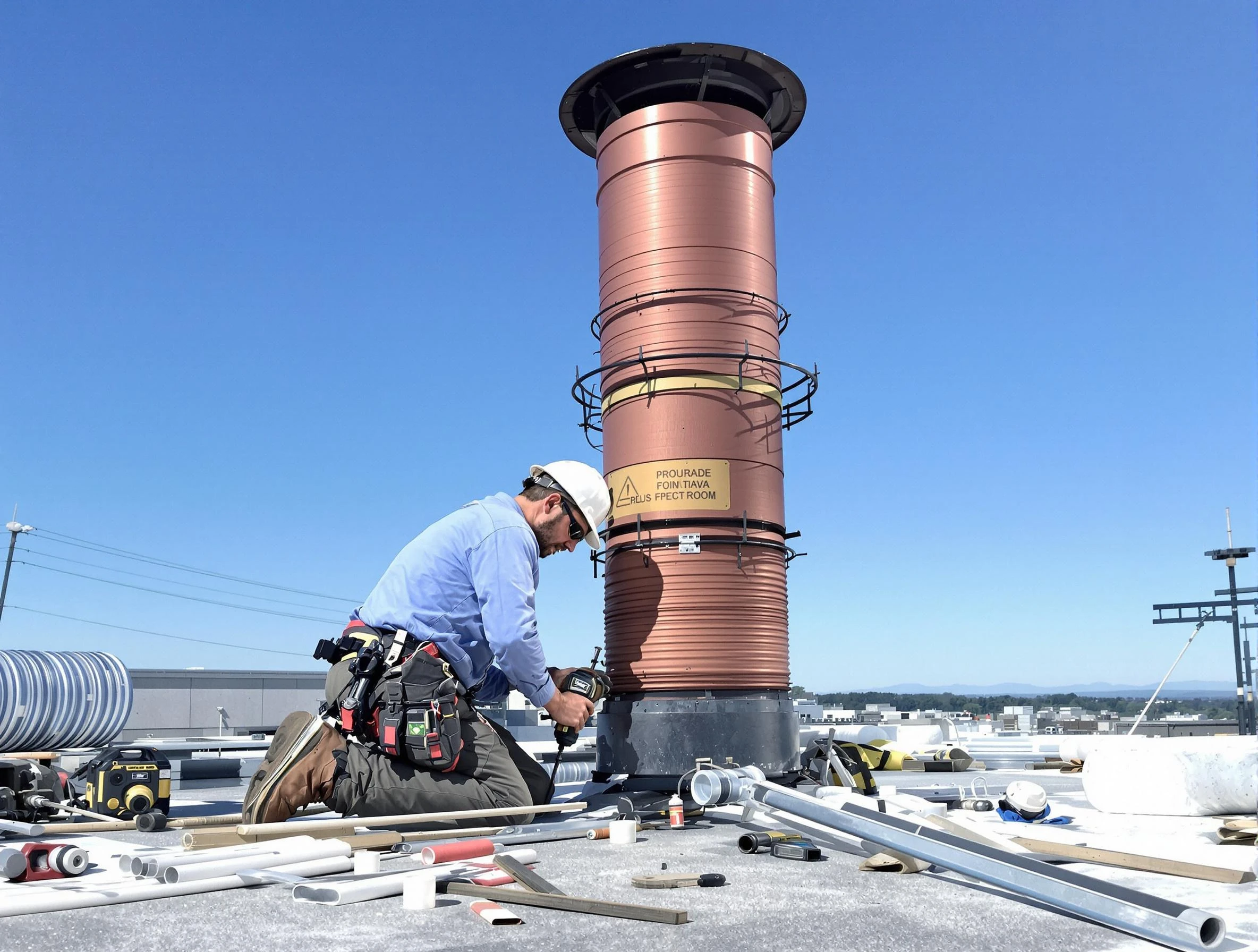 Installed chimney liner by Brentwood Chimney Sweep in Brentwood, TN