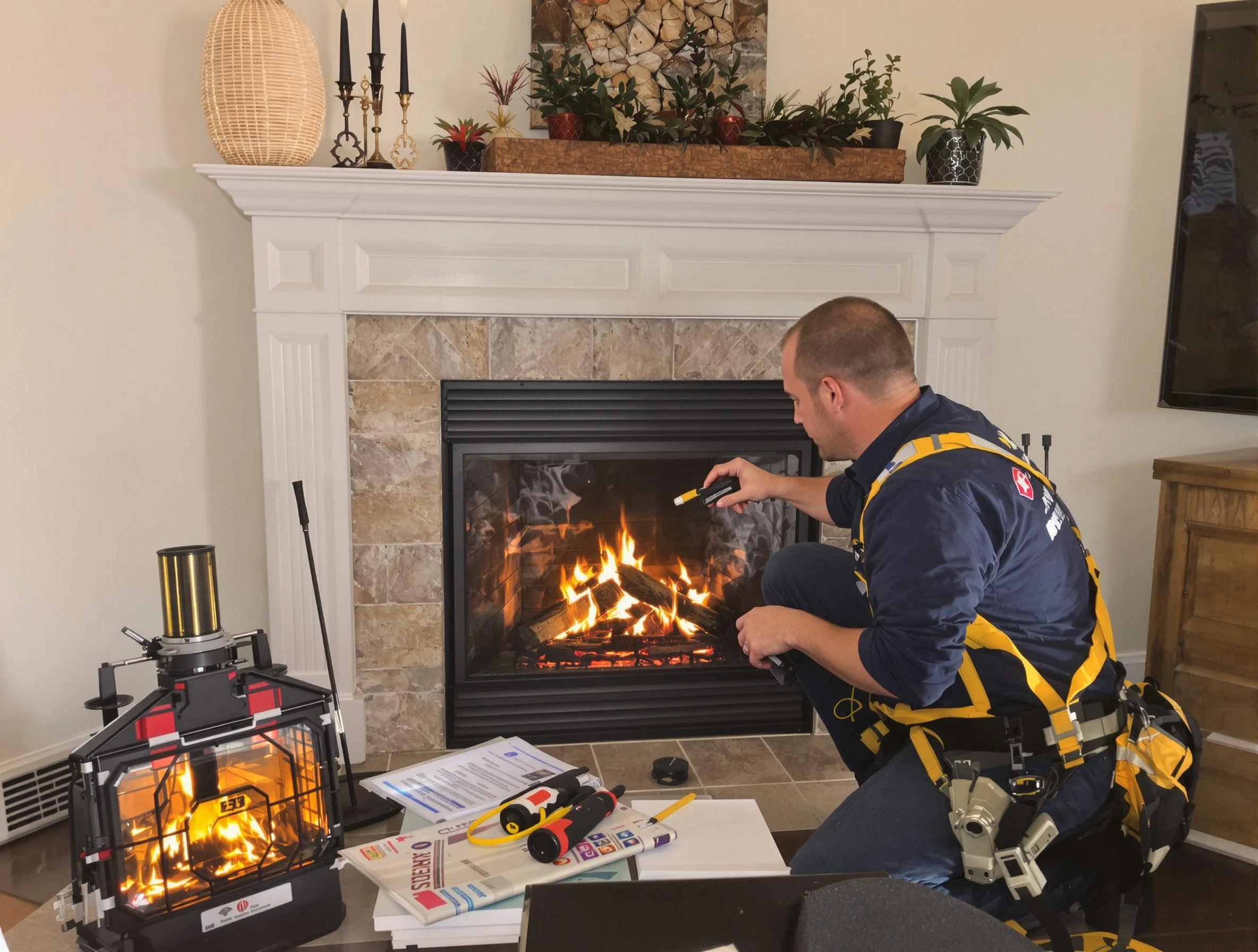 Safety-focused fireplace inspection by Brentwood Chimney Sweep in Brentwood, TN
